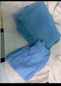 Blue Kurta Set With Dupatta