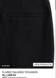 h&amp;m FLARED TAILORED TROUSERS