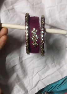 Elegant Handmade Purple Bangles