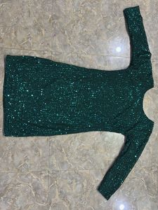 Sparkling Green Party Dress