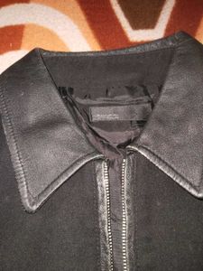 Black Color Zipper Coat