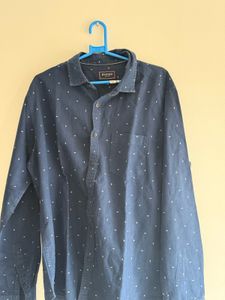 Byford Blue Patterned Shirt