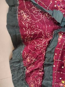 Gujrati Ethnic Skirt With Heavy Embroidery