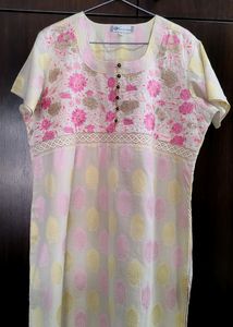 Straight Cut Ladies Kurta With Churidar