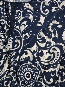 Blue White Top