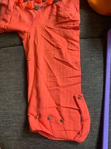 Elegant Orange Kurta