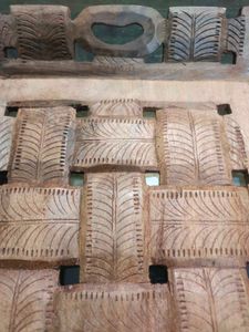 Carved Wooden Serving Tray For Kitchen
