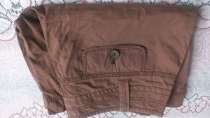 Short Jeans Brown Color
