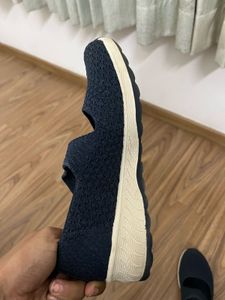Skechers Navy Mary Jane Sneakers