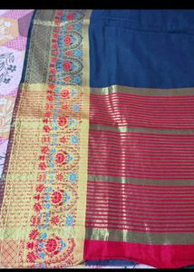 Elegant Navy Blue Saree