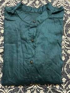 Mandarin Collar Casual Shirt Size Small