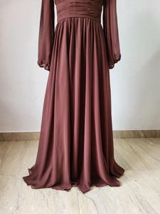 Elegant Brown Maxi Dress