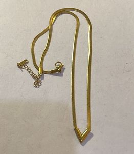 Gold V snake Necklace