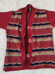 Patterned Knit Cardigan