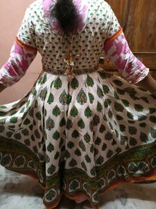 FullFlare AnarkaliKurti with a BeautifulBoho Prin