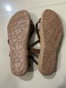 Ailize Brown Strappy Sandals - Size 8