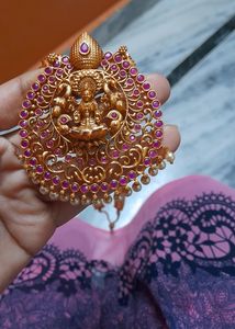 Too Good Quality Laxmi Long Chain With Kempu Stone