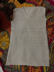 Sleeveless Knit Sweater Vest