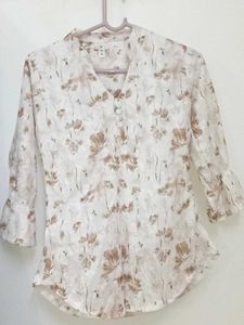 A Lime Floral Top