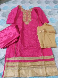 Pink Embroidered Salwar Suit
