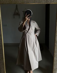 NYMPH Light Beige Maxi Trench Dress