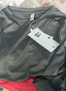 Grey Long Sleeve Top