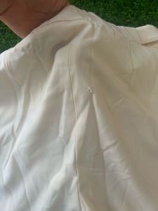 Wide Leg Cream Korean Pants