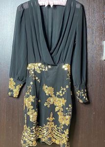 Party Wear sequin Bodycon Midi Dress