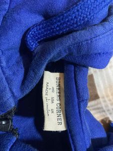 Blue &#39;BONKERS&#39; Zip-Up Hoodie