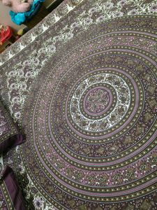 Beautiful Printed Double bedsheet &amp; 2 pillow co