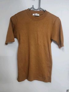 Brown Casual T-Shirt