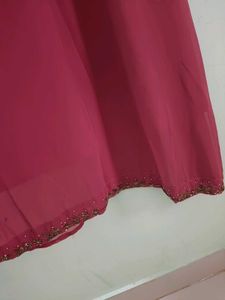 Onion Pink Handworked Kurta Set