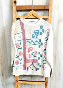 Embroidery Design Pullover Size-44-46
