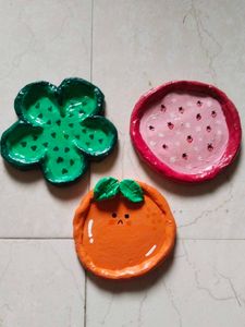 Clay Trinket Dishes (Set of 3)
