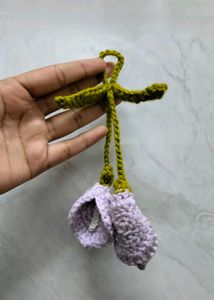 Crochet Lily Flower Keychain