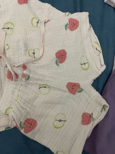 Apple Print Pajama Set