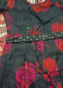 Red N Black Orgenza Dress