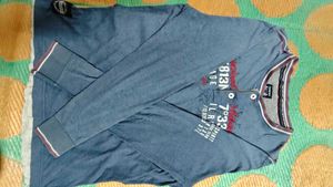Blue Printed Shirt (M size)