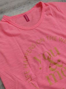 &#34;Glow Up In Pink - Neon T-shirt For Girls&#34;