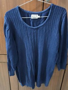 Blue Knitted Sweater