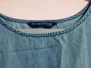 XXL Denim Double Shade Top