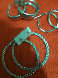 Earrings - Silver Tone