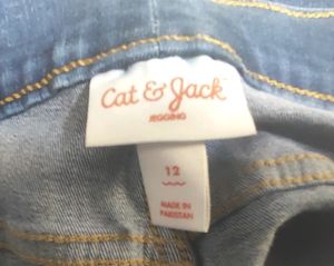 Ripped Blue Jeggings For 8-10 Year Girls