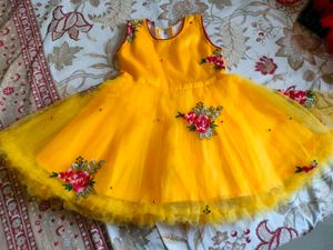 Baby Girl Net Frock With Jacket