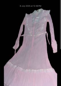 Pinteresty Vintage Romantic Pink Lace Dress