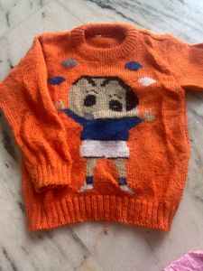 Orange Knitted Sweater