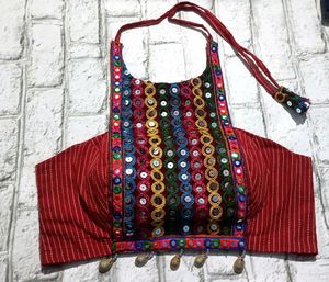 🆕 NAVRATRI COLLECTION  HANDMADE DESIGNER BLOUSE WITH MATCHING JEWELLERY