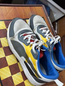 Puma White And Multicoloured Shoes