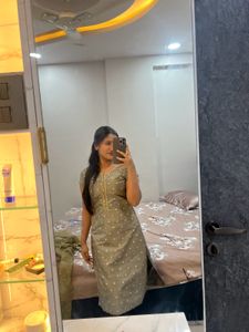 Olive grey Kurta