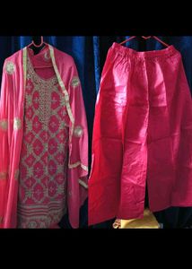 Pink Embroidered Salwar Kameez Suit